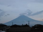 御前様、夕方の富士山です。綺麗でした。