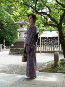 In Yaho Shrine. Favorite kimono